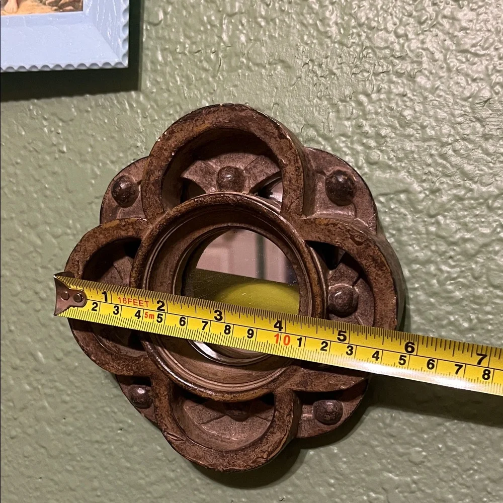 Vintage Celtic Circle Wall Mirror Mid Century Modern